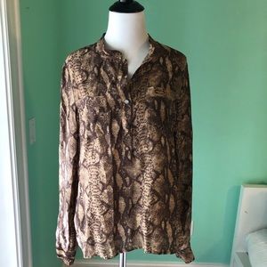 H&M leopard / cheetah blouse